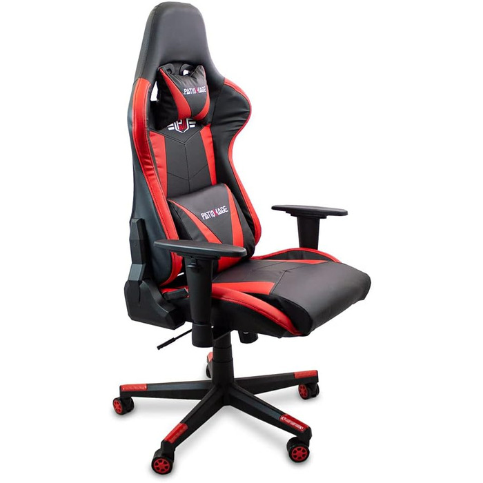 Ігрове крісло Lacestone Patiomage, обертове крісло, ігрове крісло, комп&39ютерне ігрове крісло, ігрове крісло (червоне)