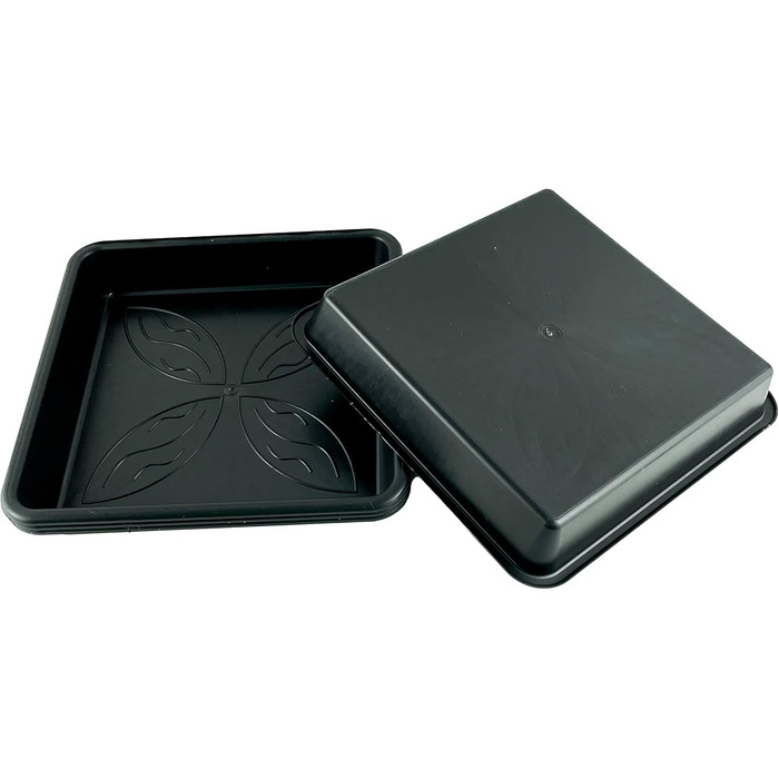 Блюдець 25,1 x 25,1 см з квітковим візерунком, квадратні, візерунок &quotКвітковий сад&quot, 10 шт., 10