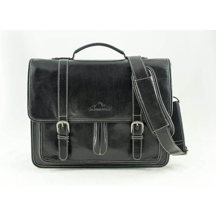 Альпійський шкіряний портфель - OHIO (ручної роботи) - стійка органічна шкіра з регіонального сільського господарства Шкіряна сумк