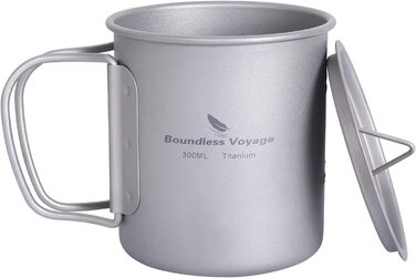 Мл Титанова кружка Кемпінгова кружка Відкритий чай Кава Дорожня кружка з кришкою та відкидною ручкою Легка кружка для води Чашка д