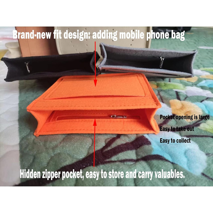 Фетровий органайзер Lckaey для сумки Hermes Evelyne III TPM PM GM вставка для сумки mini 16 29 33 органайзер для гаманця Y003 Blac