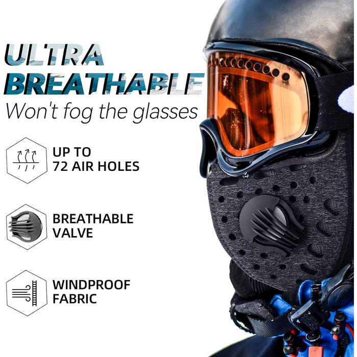 Чоловіча балаклава ROCKBROS, велосипедна/мотоциклетна, лижна/зимова балаклава, вітрозахисна/пилозахисна, розміри 56-61, чорна