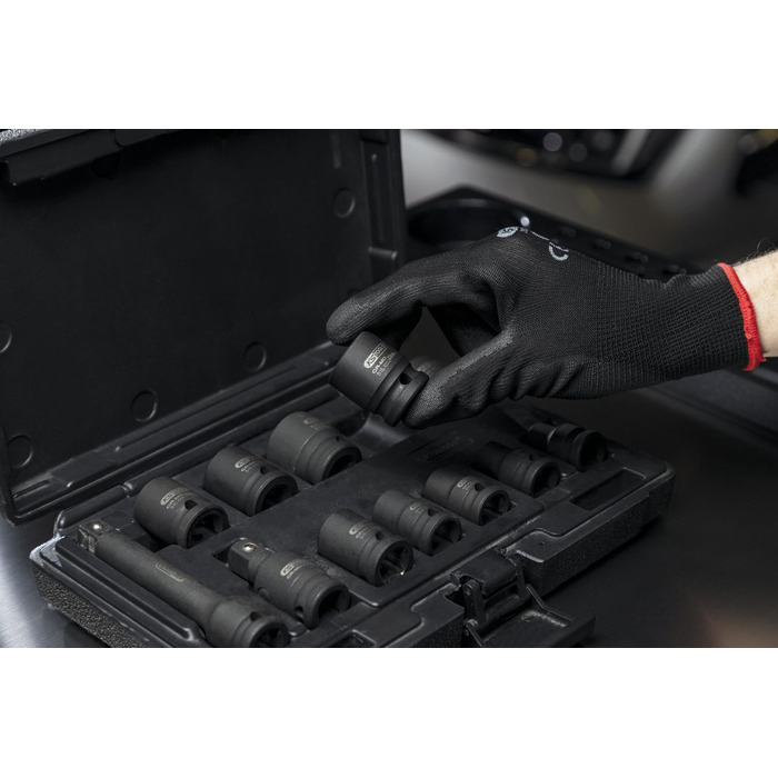Набір торцевих головок шестигранних ударних, 1/2, короткі, 12 шт. KS Tools 515.0112