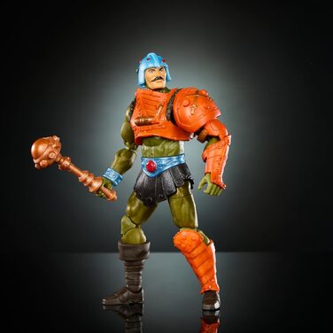 Майстри Всесвіту Masterverse New Eternia Man-At-Arms фігурка, 30 рухомих суглобів, змінні голова, руки і дубина, іграшка MOTU, HYC48