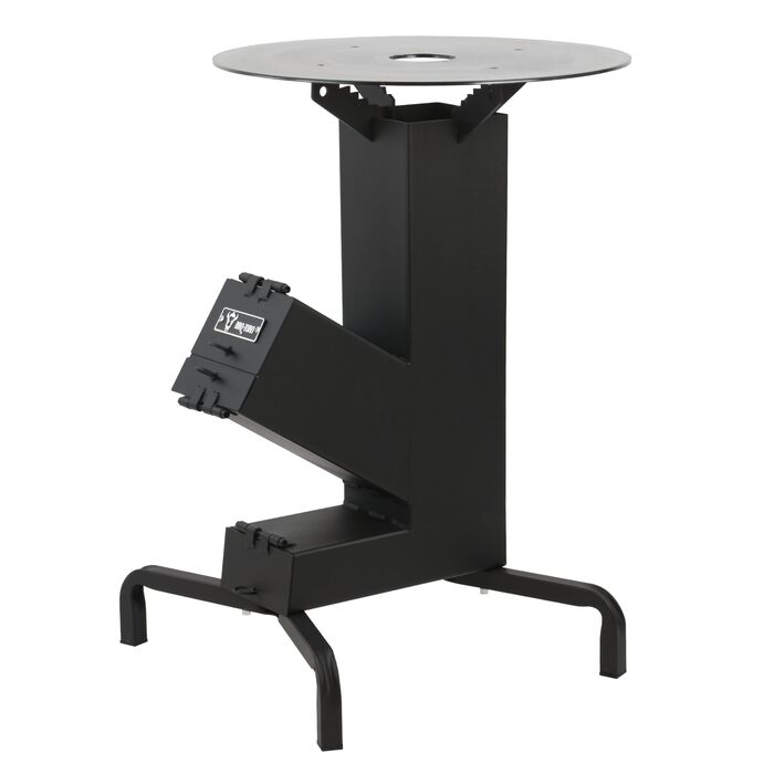 Ракетна піч BBQ-Toro з грилем Ø 50 см ROCKET 7 Ракетна піч зі сталі товщиною 2,8 мм, дров&39яна піч BBQ Rocket Кемпінговий гриль з грилем, Кемпінгова піч, Сталева майстерня, Гарматна піч