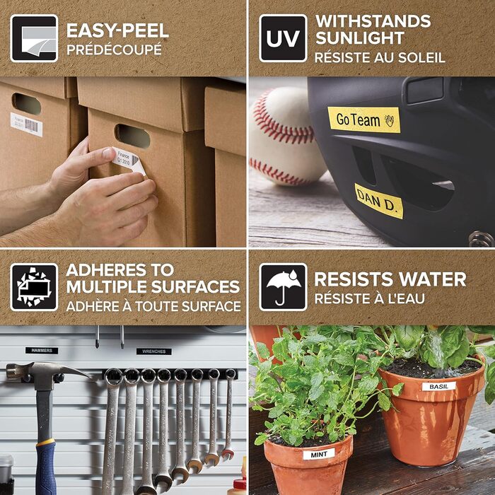 Оригінальна етикеточна стрічка DYMO D1 Чорний на червоному 19 мм x 7 м Самоклеюча етикеточна стрічка Для принтера етикеток LabelManager, чорний на червоному, 19 мм x 7 м