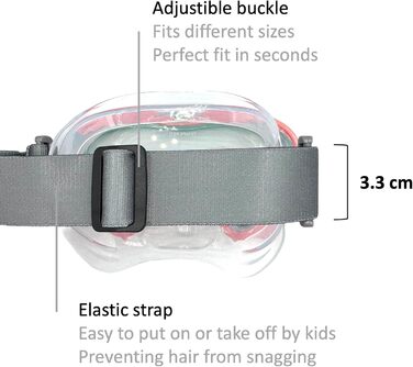 Набір для сноркелінгу EasyDive, дитяча маска для сноркелінгу з гумкою, протитуманна маска для дайвінгу, окуляри для дайвінгу з сухого силіконового матеріалу, набір для сноркелінгу для хлопчиків та дівчаток, тропічні острови - зелений/жовтий