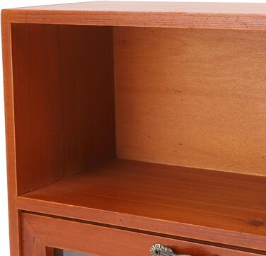 Коробки для зберігання Qcwwy, органайзер, прозора шухляда, полиця для дисплея, шафа для зберігання ювелірних виробів, косметики, офісного приладдя, кухні, вітальні, спальні, вінтажного стилю