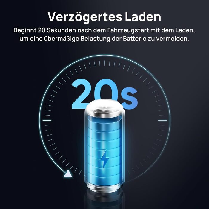 Акумуляторний блок для відеореєстратора BL96NNX 70 мАй, резервне живлення LiFePO4 ємністю 96 Втгод з функцією паркування до 30 годин, захист від зниження напруги, вихід XT30USB-C, 7-ступінчастий захист BMS (зарядка блоку запобіжників)