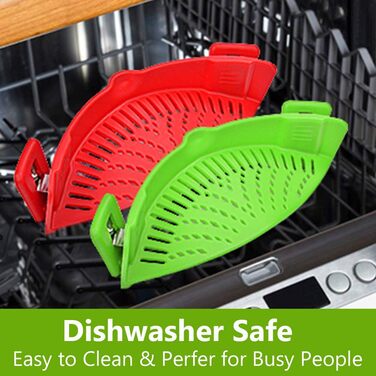 И, силіконове ситечко для їжі, термостійке, кліпса, друшляк для рису, макаронних виробів, спагетті, яловичого фаршу, універсальний