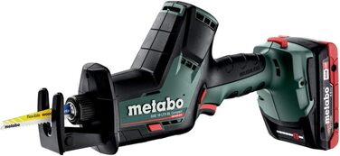 Акумуляторна ударна пила Metabo SSE 18 LTX BL Compact (602366800) пластиковий корпус 18В 2х4Ач LiHD ASC 55