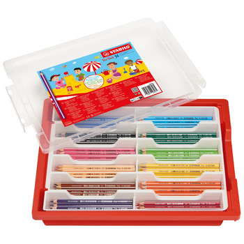 Трикутний кольоровий олівець - Товстий тріо - Коробка з 96 предметів