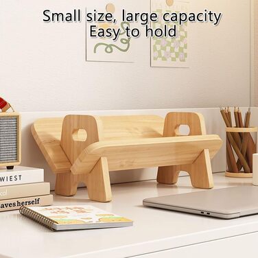 Дерев&39яна дитяча книжкова полиця, настільна дитяча книжкова полиця, стійка для зберігання, невеликий органайзер для дитячої кімнати (дерево)