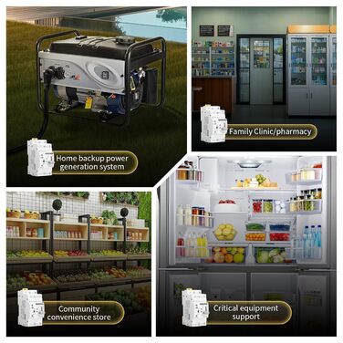 Автоматичний перемикач живлення з подвійним живленням 2P 63A 220V ATS Фотоелектричний перемикач 2 положення Аварійний перемикач живлення з подвійним живленням для побутових та промислових установок G2R-2P 63A 220V