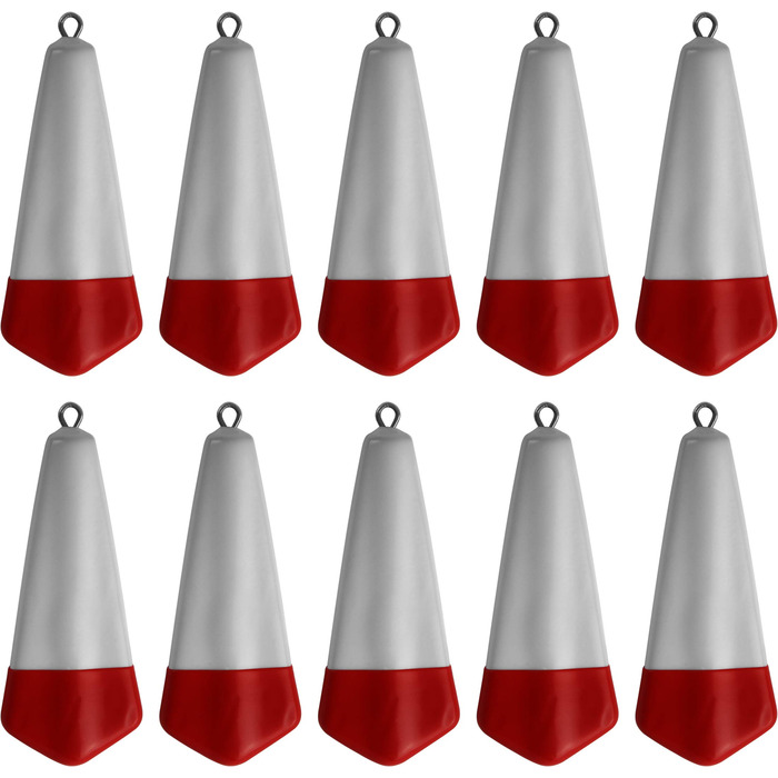 Набір залізних грузил для оселедця Storfisk fishing & more, 5 або 10 предметів, з гумовим покриттям, для оселедцевих оснасток, 10 предметів, 40 грамів