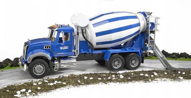 Автобетонозмішувач Mack Granite - 116 Бетономішалка, будівельна техніка, будівельний майданчик, вантажівка, автобетонозмішувач, вантажівка, транспортер, 02814 -