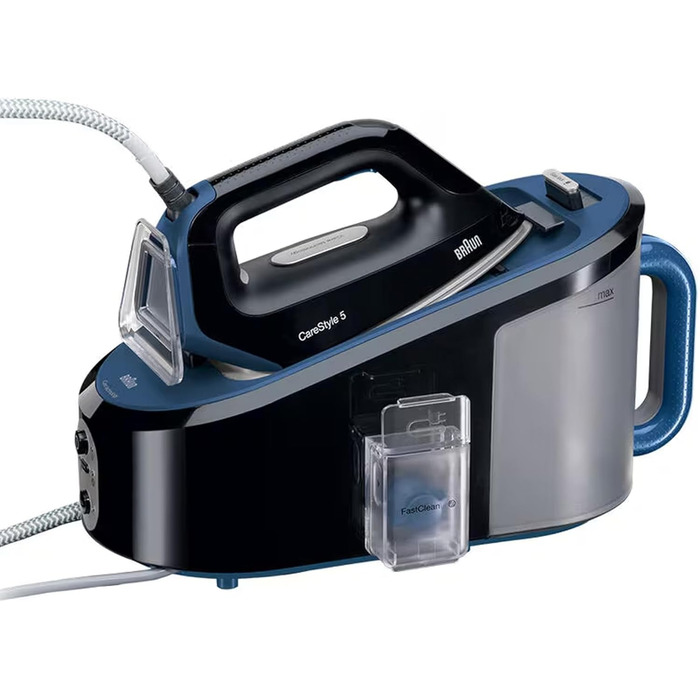 Парова прасувальна станція Braun CareStyle 5 IS 5145 WH - парова праска з підошвою FreeGlide 3D та функцією Eco, 2400 Вт, паровий