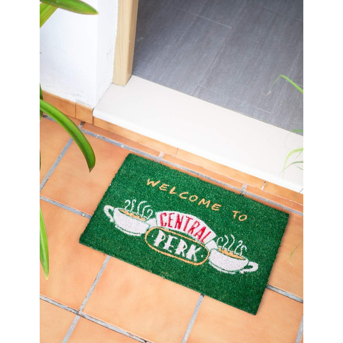 Килимок Grupo Erik Coconut Mat Friends Central Perk - Килимок для вловлювання бруду 40x60 см - Веселий килимок - Килимок для дверей для приміщень 40 x 60 см (прямокутний) Central Perk