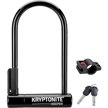 Подібний замок Kryptonite Keeper 12 мм з U-подібним кронштейном Flex-Frame Keeper Standard (10,2 x 20,3 см)