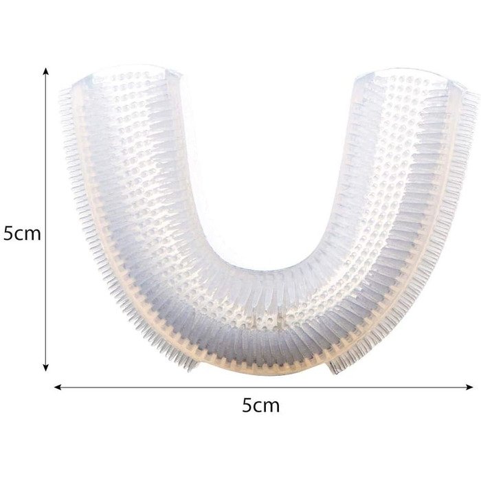 Змінна головка зубної щітки Generp силіконова, самоU-подібна силіконова водонепроникна електрична зубна щітка для чищення на 360 градусів Аксесуари для чищення для подорожей і домашнього використання