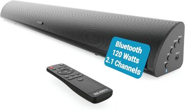 Для телевізійних пристроїв Звукова панель Bluetooth 120W 2.1 TV колонки для телевізорів Саундбар телевізора з вбудованим сабвуфером Звукова система для телевізора Звукова панель 81 см (чорна)