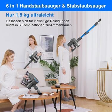 Акумуляторний пилосос, потужність всмоктування 20000pa Ультралегкий пилосос акумуляторний, пилосос ручний пилосос, час роботи 40 х