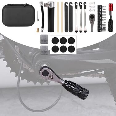 Набір інструментів для ремонту велосипедів Tragbares Bikes Reparaturset багатофункціональний