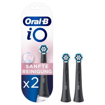 Щітки Oral-B iO Делікатне очищення ЧОРНІ 2 шт. 2 шт. (1 шт. в упаковці)