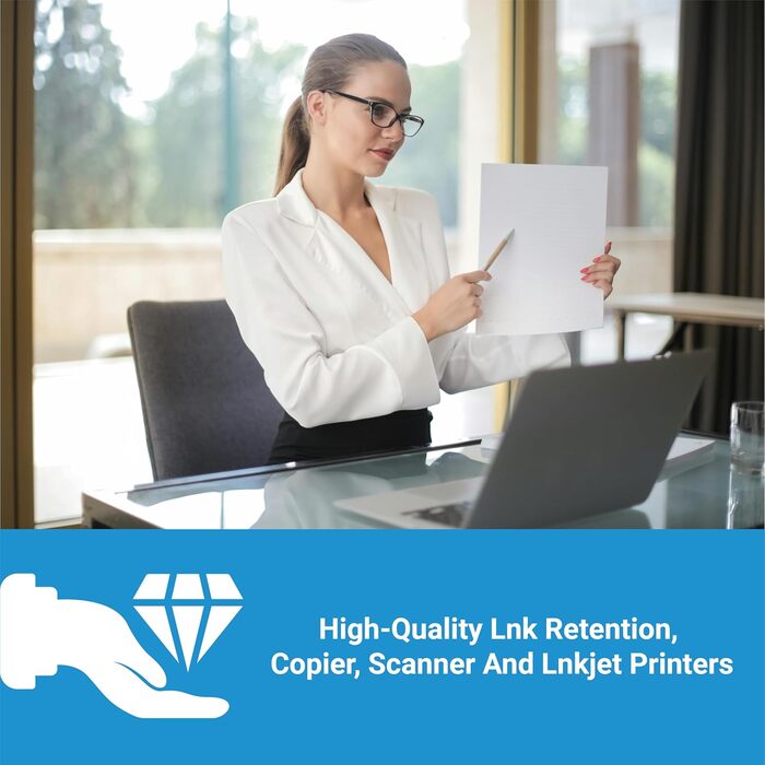 Папір для копіювання для дому та офісу - Базовий папір для принтерів для дому та офісу. Універсальний папір для принтерів, підходить для лазерних та струменевих принтерів. 2500 аркушів DIN A4 80 г, білий (5 x 500 аркушів), упаковка з 5 шт.