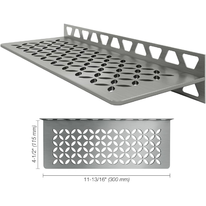 Полиця Schluter, настінна полиця, квітковий візерунок