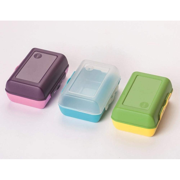 Набір контейнерів Emsa Clipboxen Variabolo 3 шт. (6 напів-контейнерів) Змінні комбінації Безпечно мити в посудомийній машині Ідеально для дітей, барвисті Розміри 15 x 3,5 x 10 см, 16 x 11 x 14 см