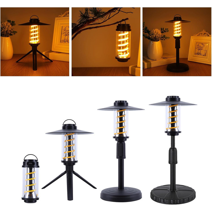 Інноваційний акумуляторний світлодіодний ліхтар з регульованими налаштуваннями світла та текстурою, підходить для різних видів зовнішніх зон.