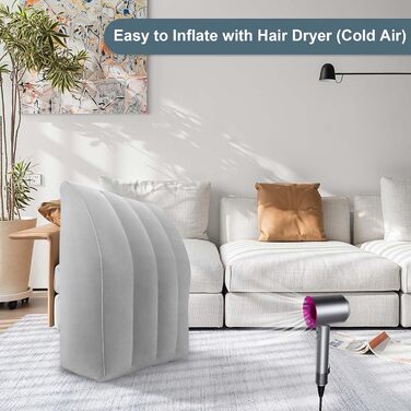 Подушка для підняття ніг, надувна клиноподібна подушка для ніг, зручна подушка для ніг для сну, подушка для підтримки ніг для покращення кровообігу та зменшення набряків