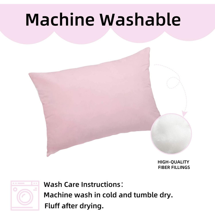 Подушка для немовлят Aisawate з наволочкою - 33x48 см М'яка дитяча подушка з органічної бавовни для сну - Подушка для немовлят, що