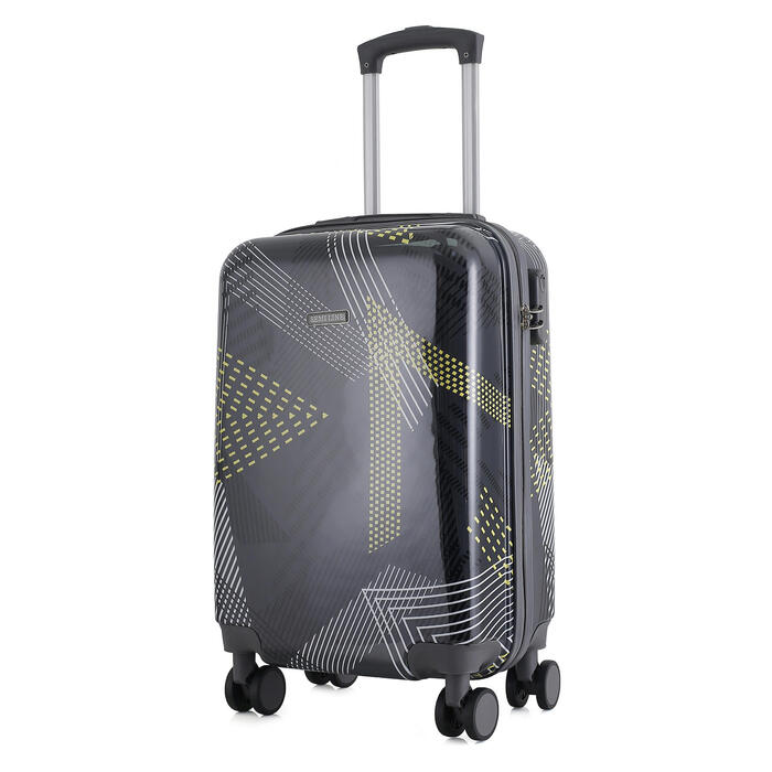 Валіза Semi Line 20' (S) Black Pattern (T5651-1)