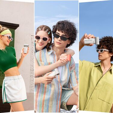 Години максимум, 5000 mAh Handheld Fan Battery Chargeable with 5 Speeds, for Men and Women Travel Camping Outdoor Grey, 22