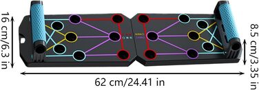 Дошка для віджимань Портативна дошка для віджимань Дошка для м&39язів живота Стійка для м&39язових пластин з поліпропілену, силове обладнання для тренувань Рама для віджимань для грудей, трицепсів та спини, ідеально підходить для дому та