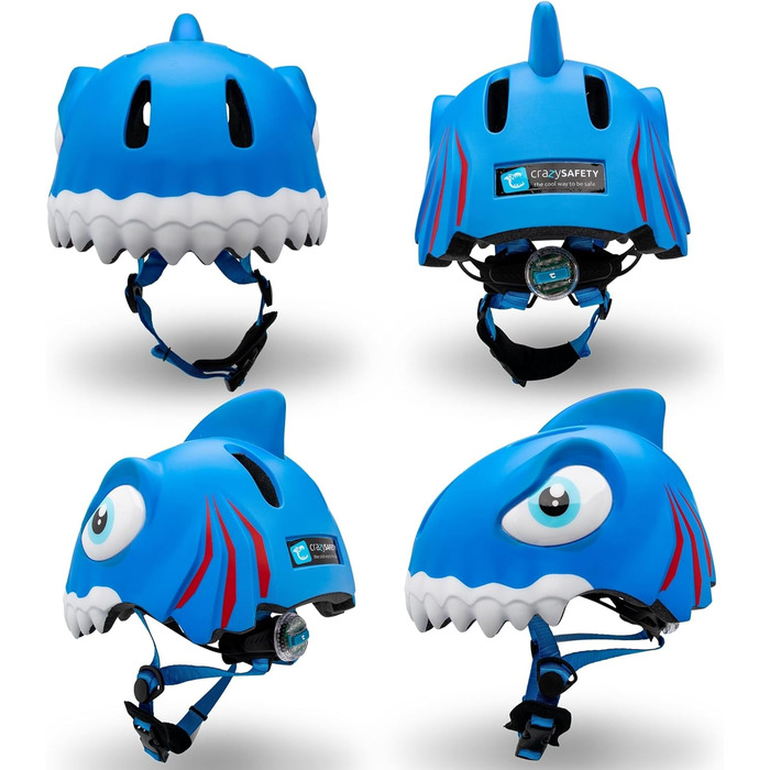 Велосипедний шолом Crazy Safety Kids Велосипедний шолом Kids 2-7 років для велосипеда, скейтборду, велосипеда, балансирного велоси