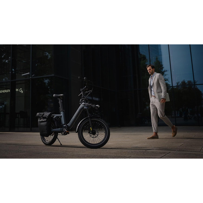 Електричний велосипед, двигун BAFANG, ремінний привід, перемикання двох режимів, електровелосипед 20 дюймів, 2/3 швидкості, жіночий/чоловічий електровелосипед сірого кольору Air One Pro (2 швидкості)