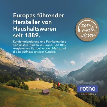 Кошик для білизни Rotho Country 40 л, пластик (PP) без вмісту BPA, антрацит, 40 л (58,0 x 38,9 x 25,1 см)