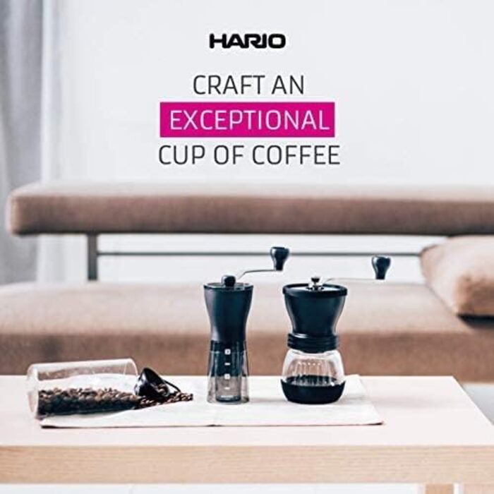 Hario Mini Mill Slim Plus Black, Hario Mini Mill Slim Plus Black