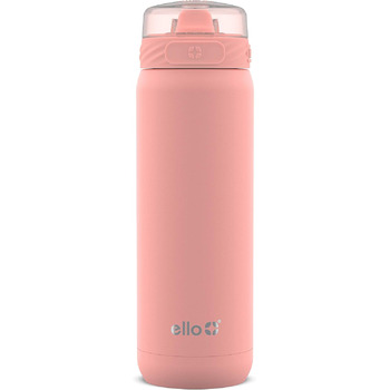 Вакуумована пляшка для води з нержавіючої сталі Ello Cooper Кораловий червоний