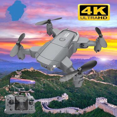 Аерофотозйомка Пульт дистанційного керування Літак Квадрокоптер 4K Pixel Fold and Carry Camera for Kids