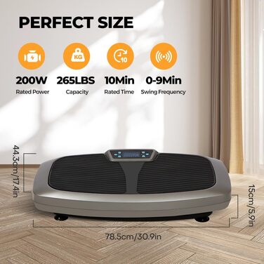 Тренажер Panana Vibration Plate Вібраційна платформа для тіла Вібраційний фітнес-тренажер для всього тіла для домашнього схуднення