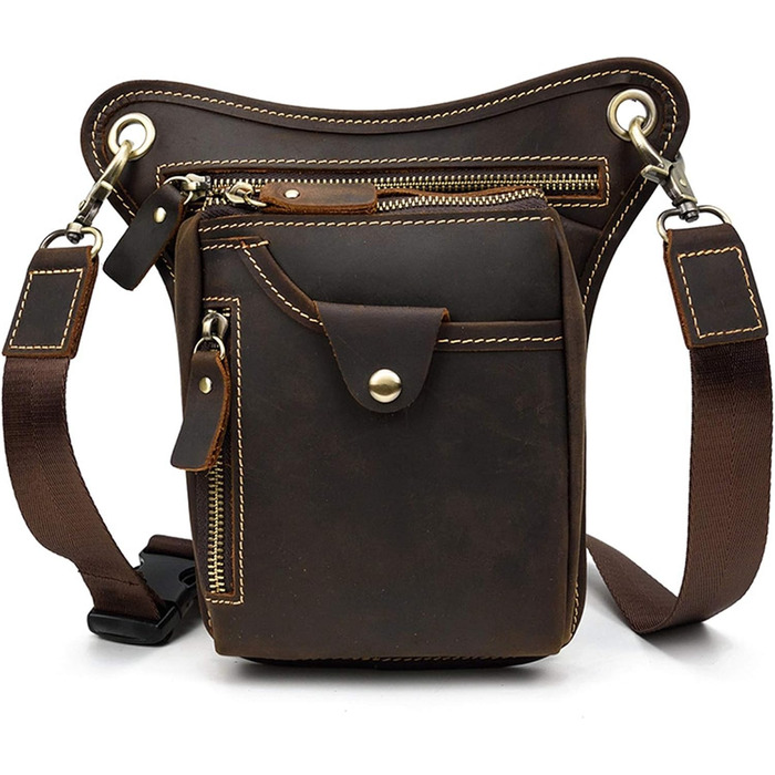 Стильна сумка через плече Фанні Рюкзачок Поясна сумка, Чоловік Жінки Божевільний Кінь Шкіряний Кросбоді Фанні Рюкзачок Організатор