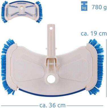 Набір для чищення басейну GEAR Pool Cleaning Set PCS - 6-предметний набір для чищення басейну з жердиною, підсаком, щіткою, пилососом для підлоги, дозатором