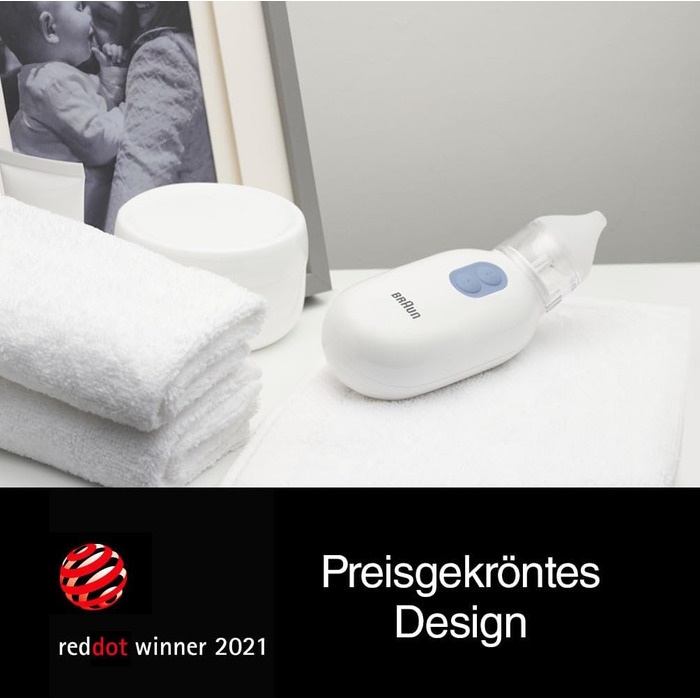 Назальний аспіратор Braun 1 Видалення слизу Полегшення при закладеному носі Електрична потужність всмоктування 2 рівні всмоктуванн