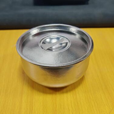 Портативна металева миска об&39ємом 600 мл з герметичною кришкою, контейнер для обіду для кемпінгу, походів, пригод на природі, герметична металева миска з кришкою, синього кольору