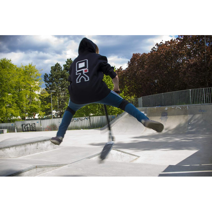 Трюковий самокат SOKE Stunt Scooter PRO з підшипниками ABEC 9 для дорослих та дітей, Freestyle Cityroller, чорно-золотий, навантаження до 100 кг