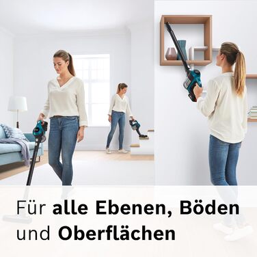 Акумуляторний пилосос Bosch Unlimited Series 6 BKS6111P, акумуляторний вертикальний пилосос, без мішка, легкий, гігієнічний фільтр